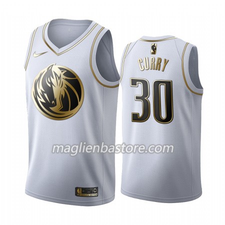 Maglia NBA Dallas Mavericks Seth Curry 30 Nike 2019-20 Bianco Golden Edition Swingman - Uomo